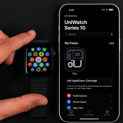 UniWatch Series 10 OG 45mm Smartwatch: GPS, Cellular, Health & Fitness Tracker